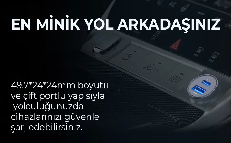 BXAC33C 33W SuperVooc 2.0 Type-C PD ve USB-A Çift Şarj
