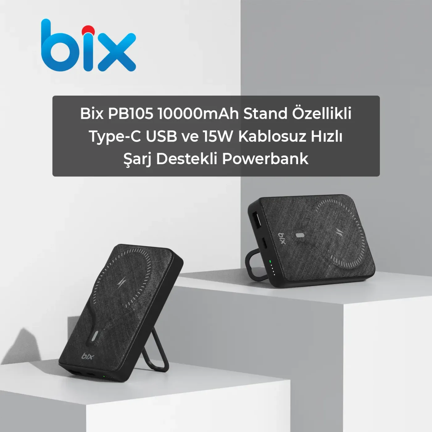 PB105 10000mAh Stand Özellikli PD20W Type-C Powerbank