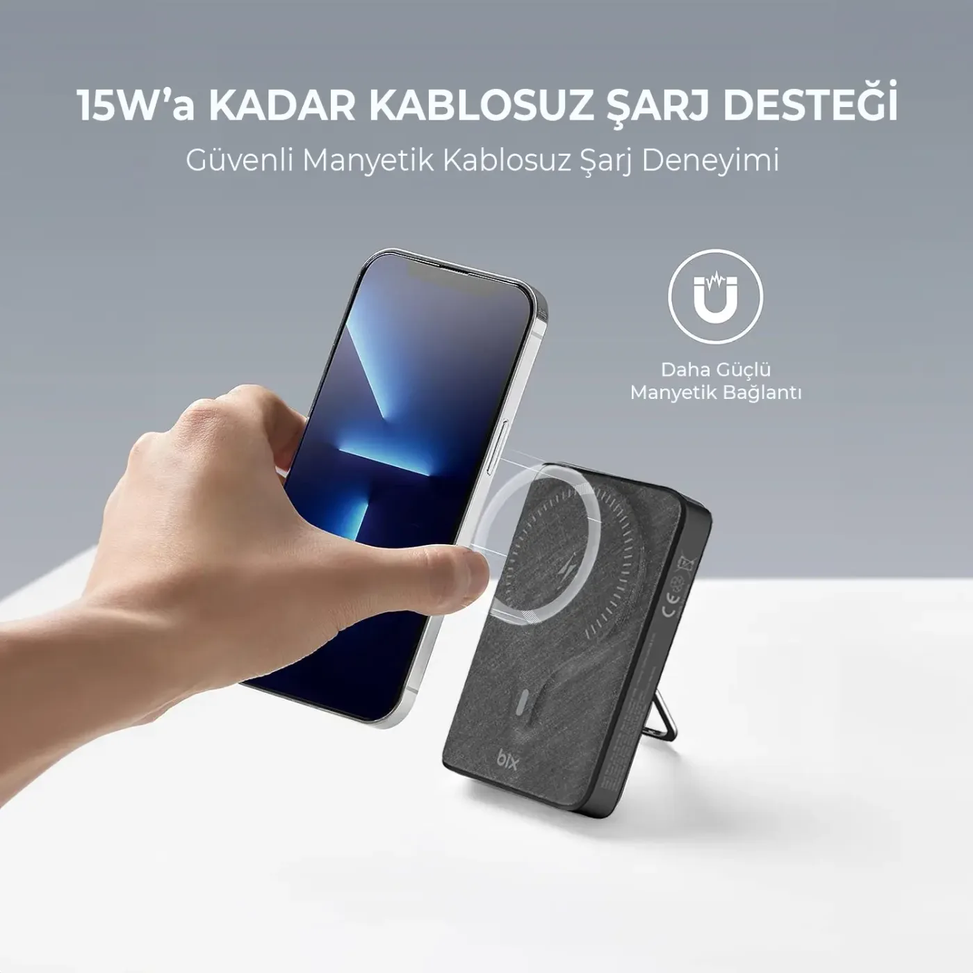 PB105 10000mAh Stand Özellikli PD20W Type-C Powerbank