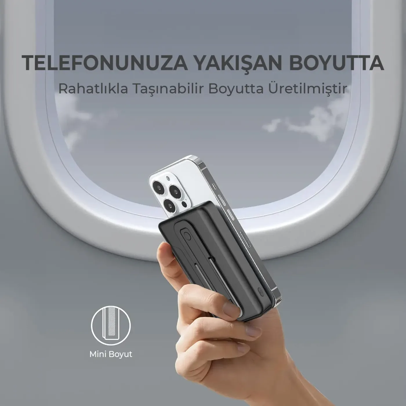 PB105 10000mAh Stand Özellikli PD20W Type-C Powerbank