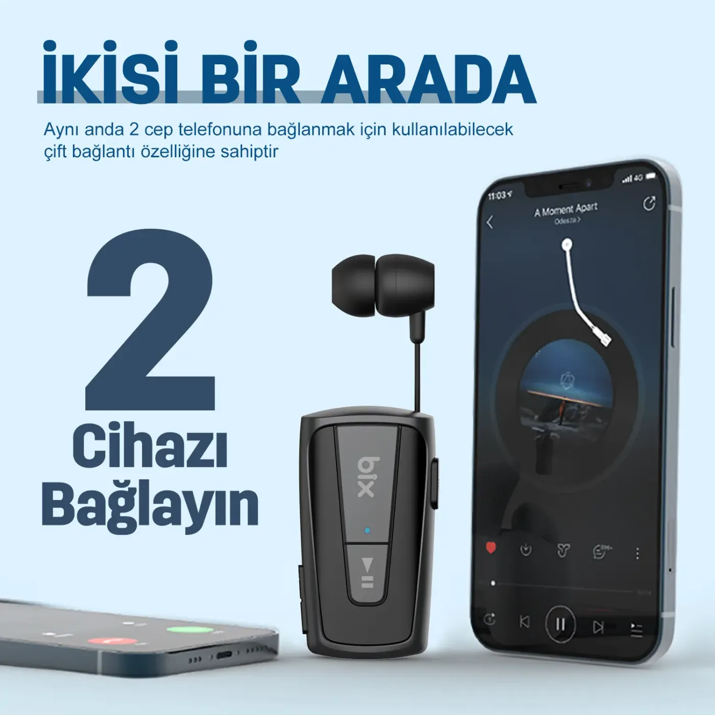 TW7 Soundcraft Titreşimli ve Geri Çekilebilir Kulaklık