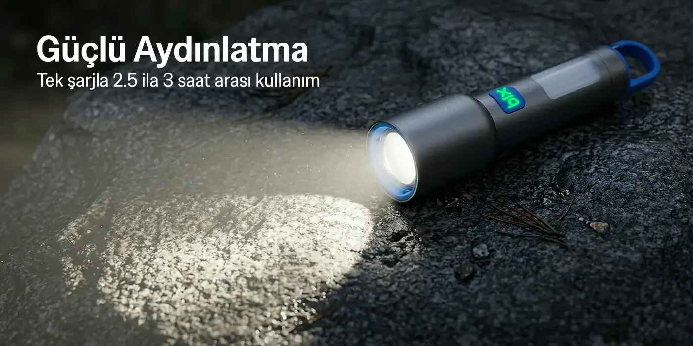 BX1010FL Max 500 Lümen ve 500 Metreye Kadar Feneri