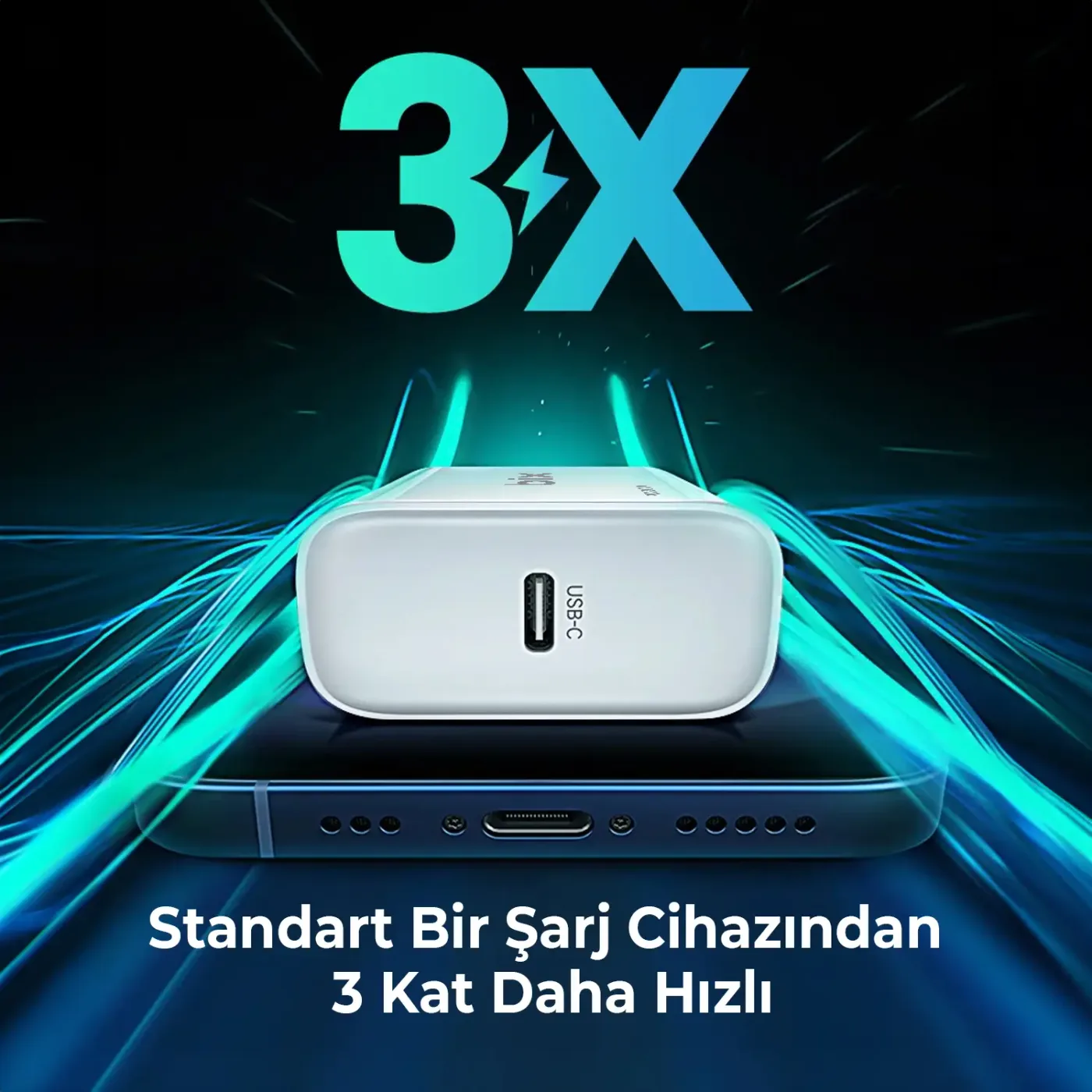 BXC20W 20W USB-C PD 3.0 Akım Korumalı Hızlı Şarj