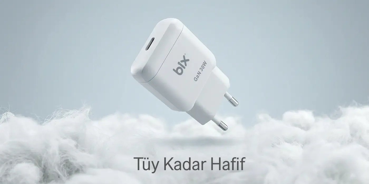 BXC30 GaN Teknolojili Type-C PD 30W Hızlı Şarj Adaptörü