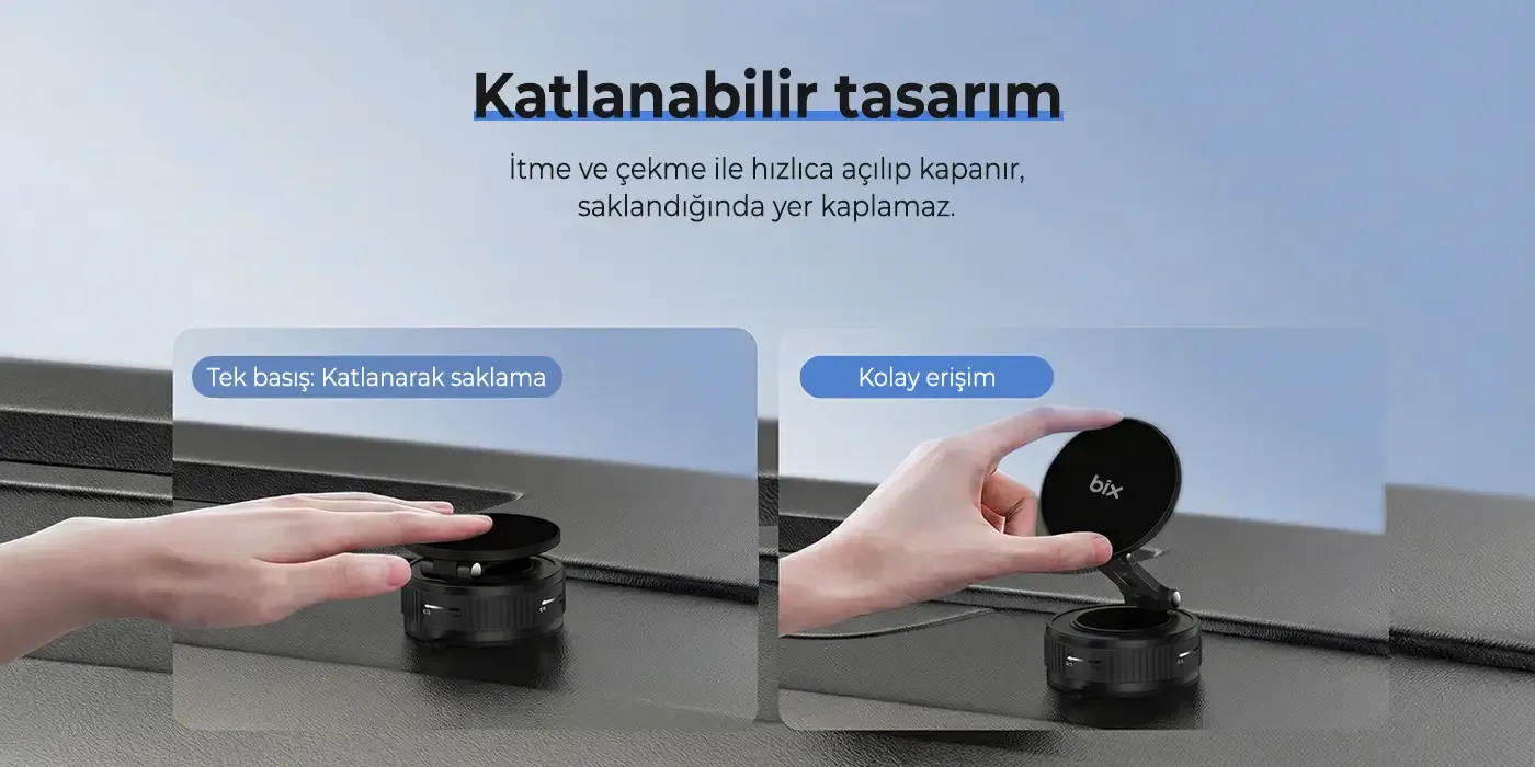 BXCH11 360° Derece Dönebilen Vakumlu Telefon Tutucu