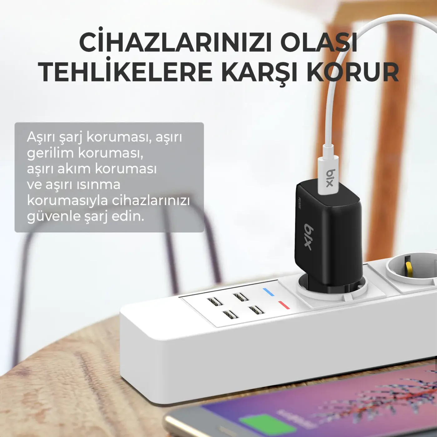 BXT30 30W Type-C PD 3.0 PPS Akım Korumalı Hızlı Şarj