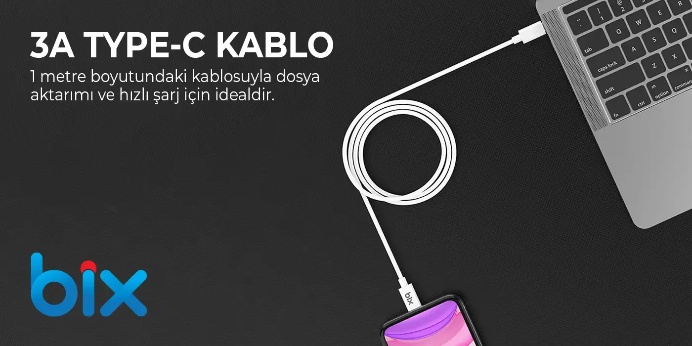 BXUC30TA 30W Type-C PD 3.0 Hızlı Şarj Adaptörü Şarj