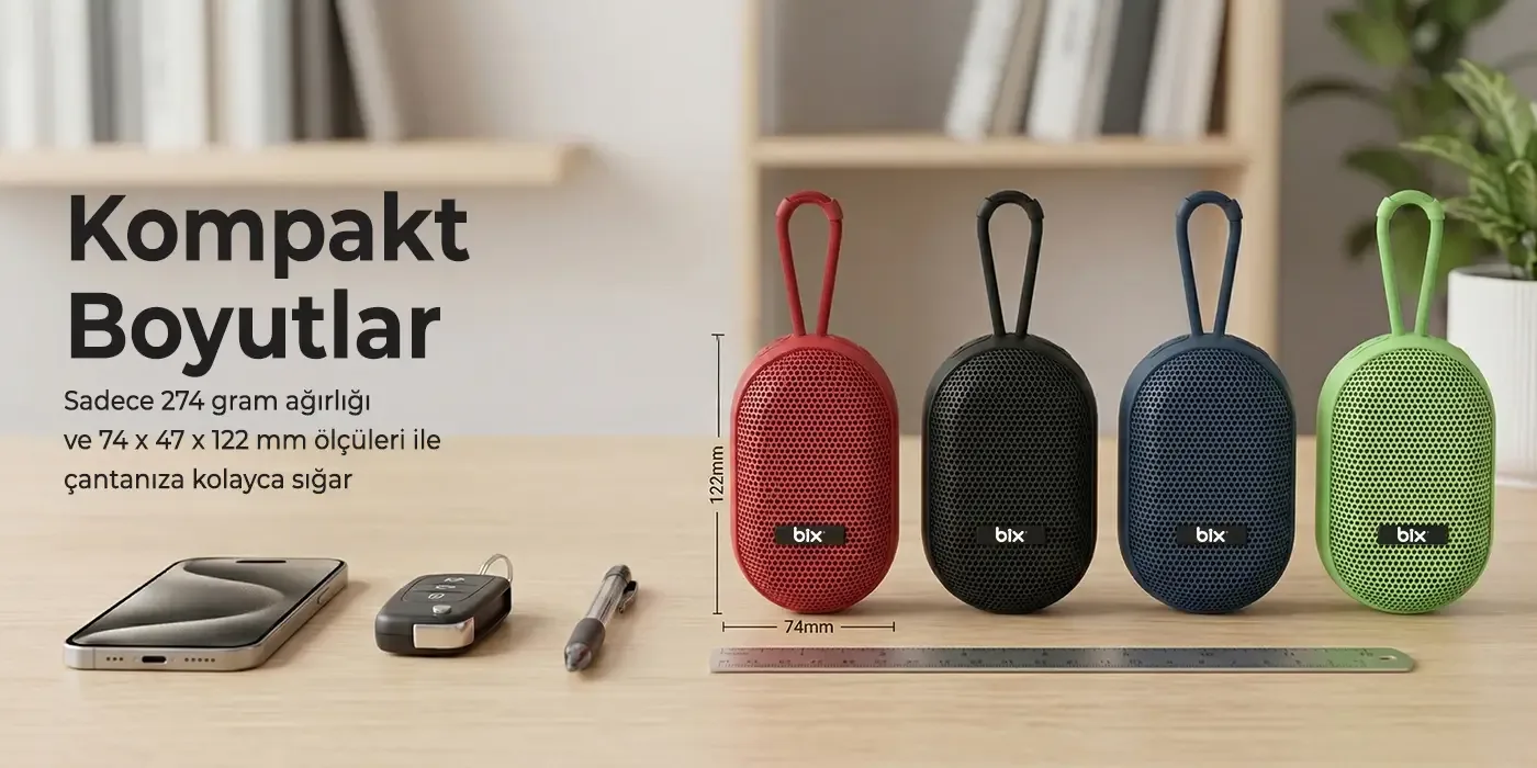 BXWS01 Bluetooth 6.0 IPX4 Suya Dayanıklı 8W Hoparlör