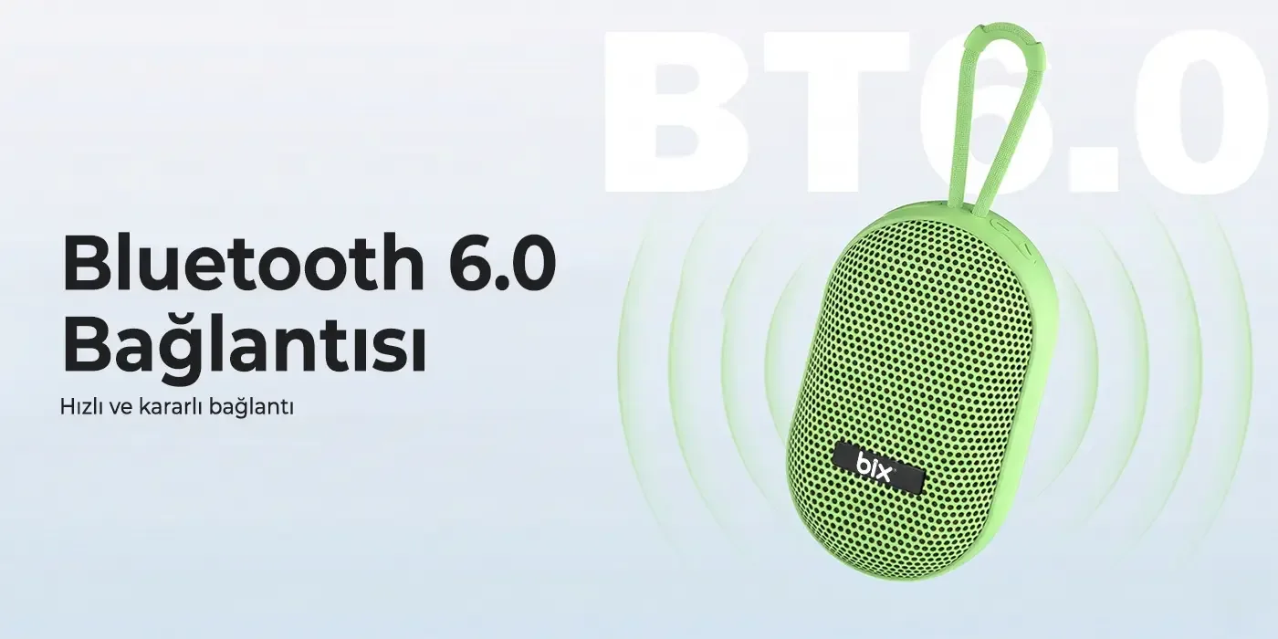 BXWS01 Bluetooth 6.0 IPX4 Suya Dayanıklı 8W Hoparlör