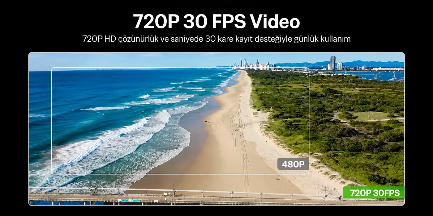 Bix Edge 1 HD Aksiyon Kamerası 720P 30 Metre Su