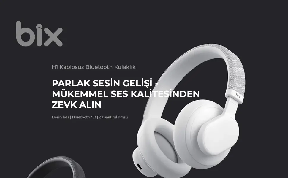 H1 ANC Soundcraft Hibrit Aktif Kulak Üstü Kulaklık