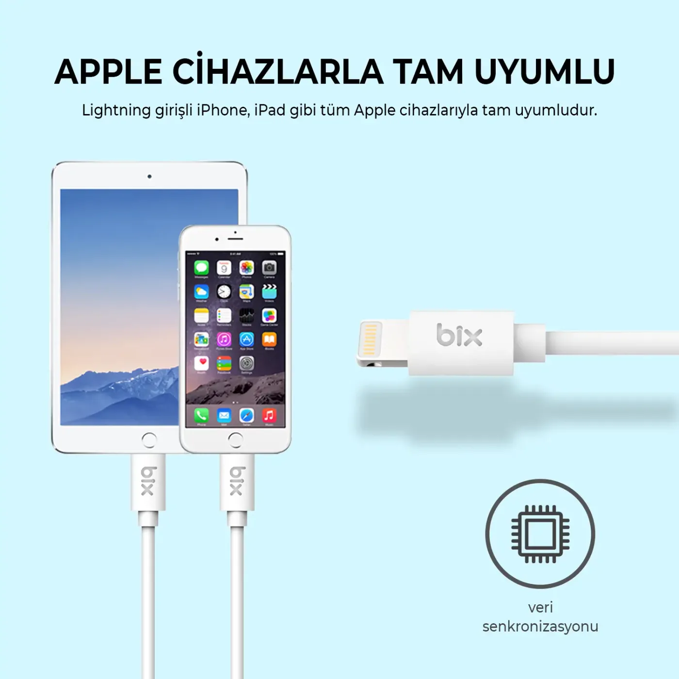 IP02UC 60W USB-C to Lightning Şarj ve Data Kablosu