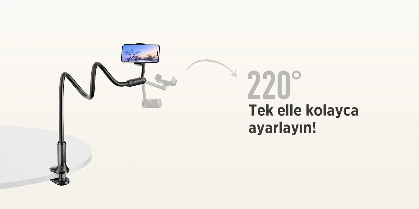Bix Saiji IVY-4 95 cm 360° Derece Telefon Tutucu