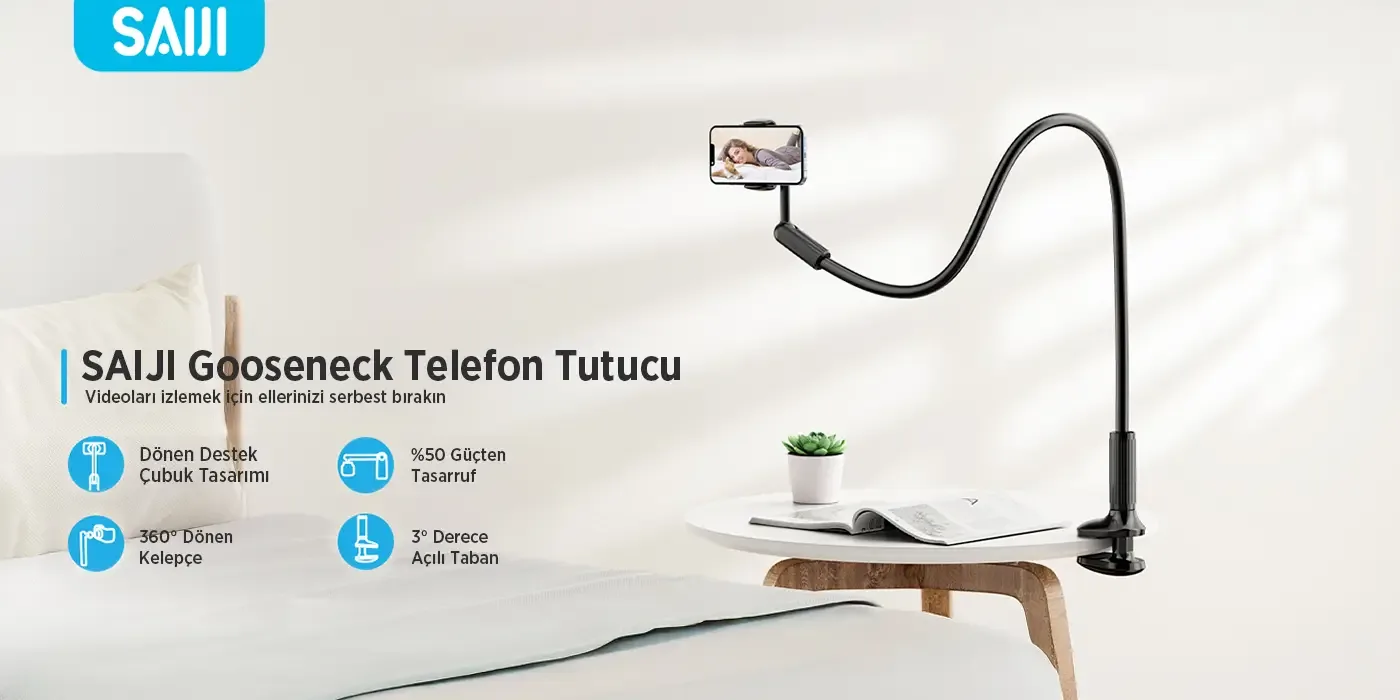 Bix Saiji IVY-4 95 cm 360° Derece Telefon Tutucu