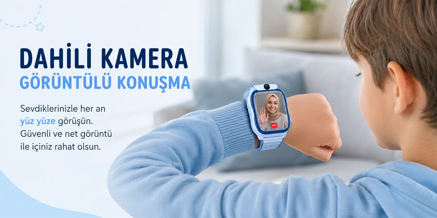 Bix Kids KW02 Sim Kartlı GPS Rota Takipli Akıllı Saati