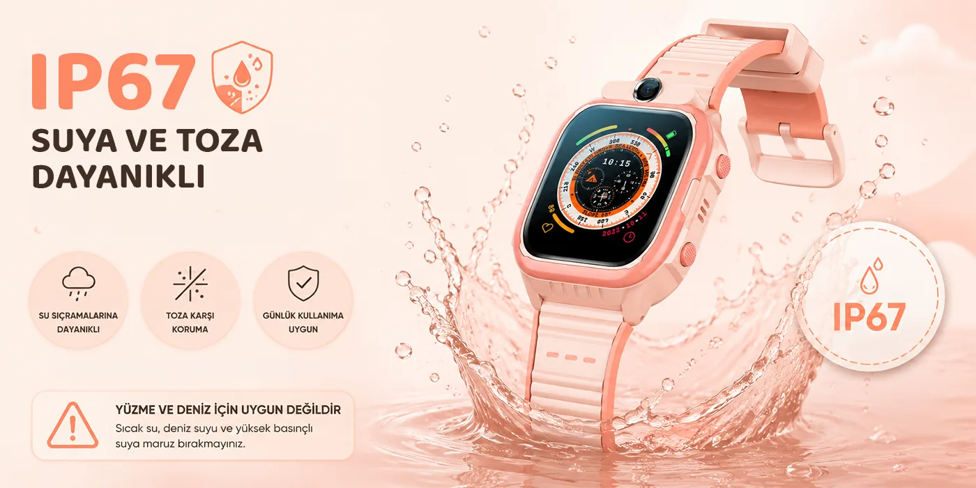 Bix Kids KW02 Sim Kartlı GPS Rota Takipli Akıllı Saati