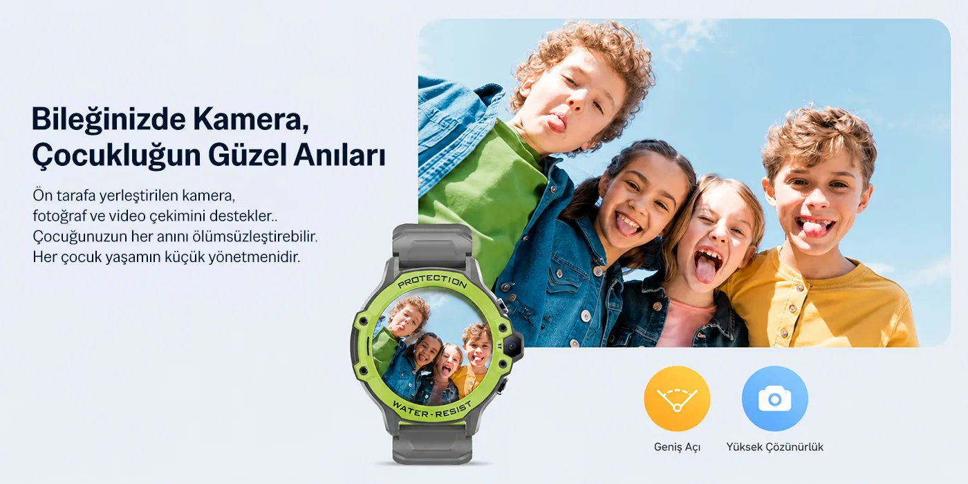Bix Kids KW03 Sim Kartlı GPS Rota Takipli Akıllı Saati