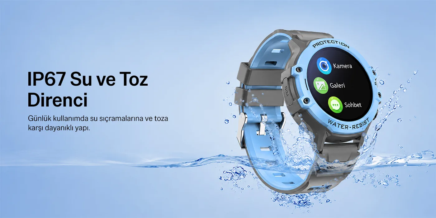 Bix Kids KW03 Sim Kartlı GPS Rota Takipli Akıllı Saati