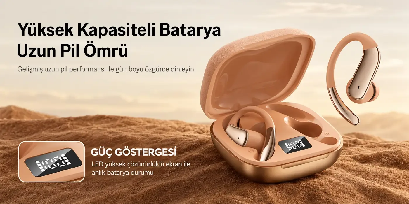 OWS3 Open Ear Bluetooth 6.0 ANC ve ENC Mikrofonlu, IPX5
