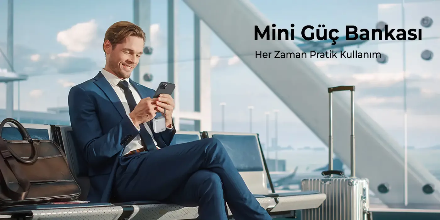 PB119 10000mAh PD 20W Cep Boyu Kompakt Tasarımlı Şarj