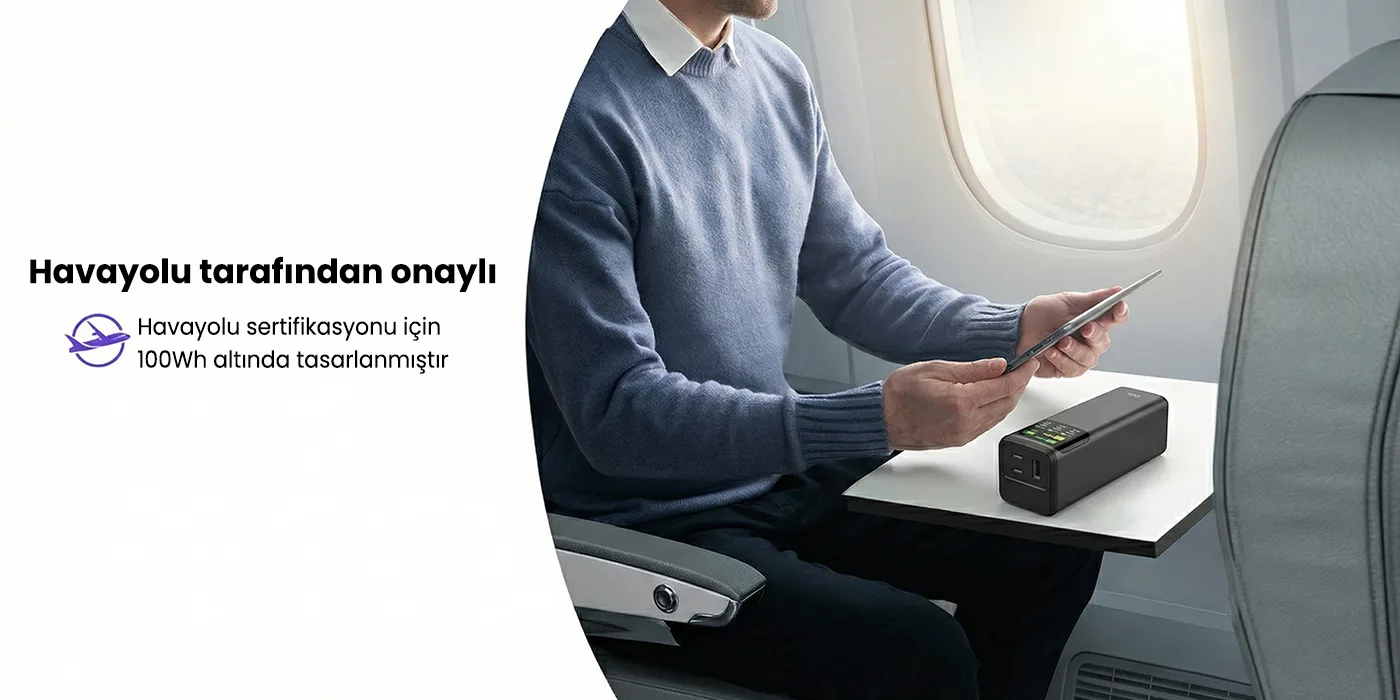 Bix 200W 24000mAh Powerbank PD3.1 Hızlı Şarj, Çift