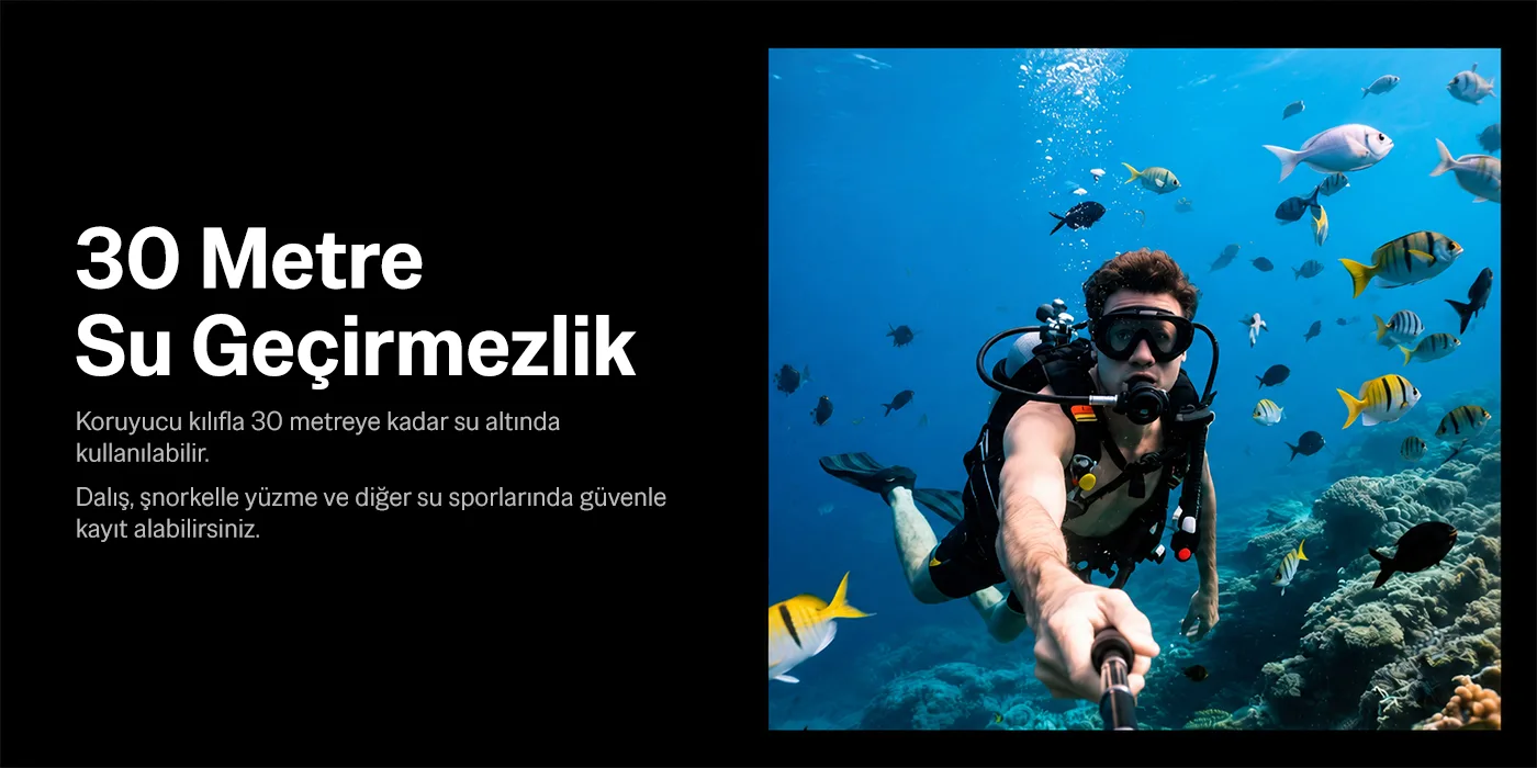 Bix Pulse 1 Wi-Fi 4K 30FPS Ultra HD Aksiyon Kamerası
