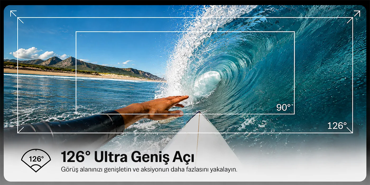 Bix Pulse 2 Wi-Fi 4K 30FPS Aksiyon Kamerası 20 MP Web