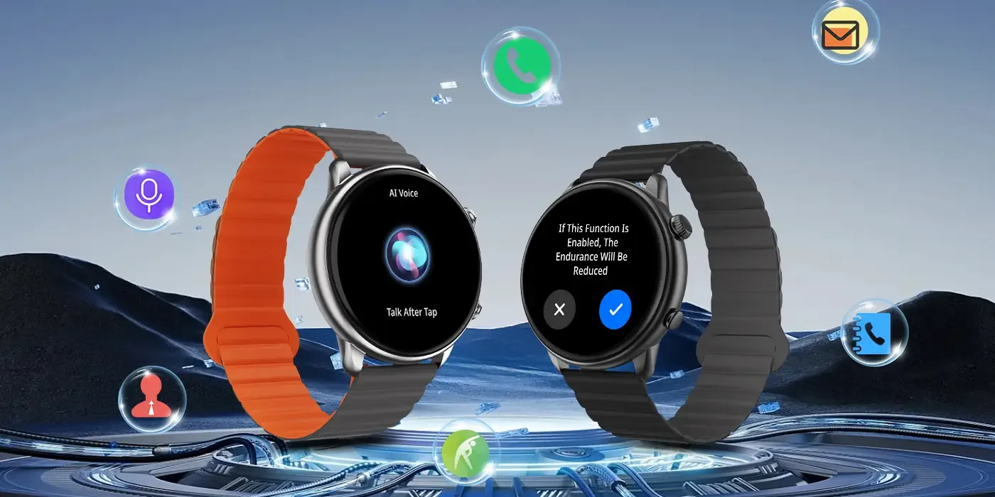SW02AI 1.43” AMOLED Ekran, Bluetooth 5.2 Akıllı Saat