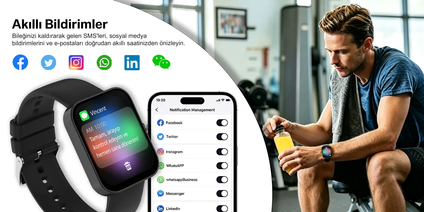 SW04 Bluetooth Arama Destekli 1.83” HD Akıllı Saat