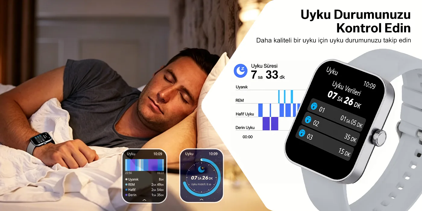 SW04 Bluetooth Arama Destekli 1.83” HD Akıllı Saat