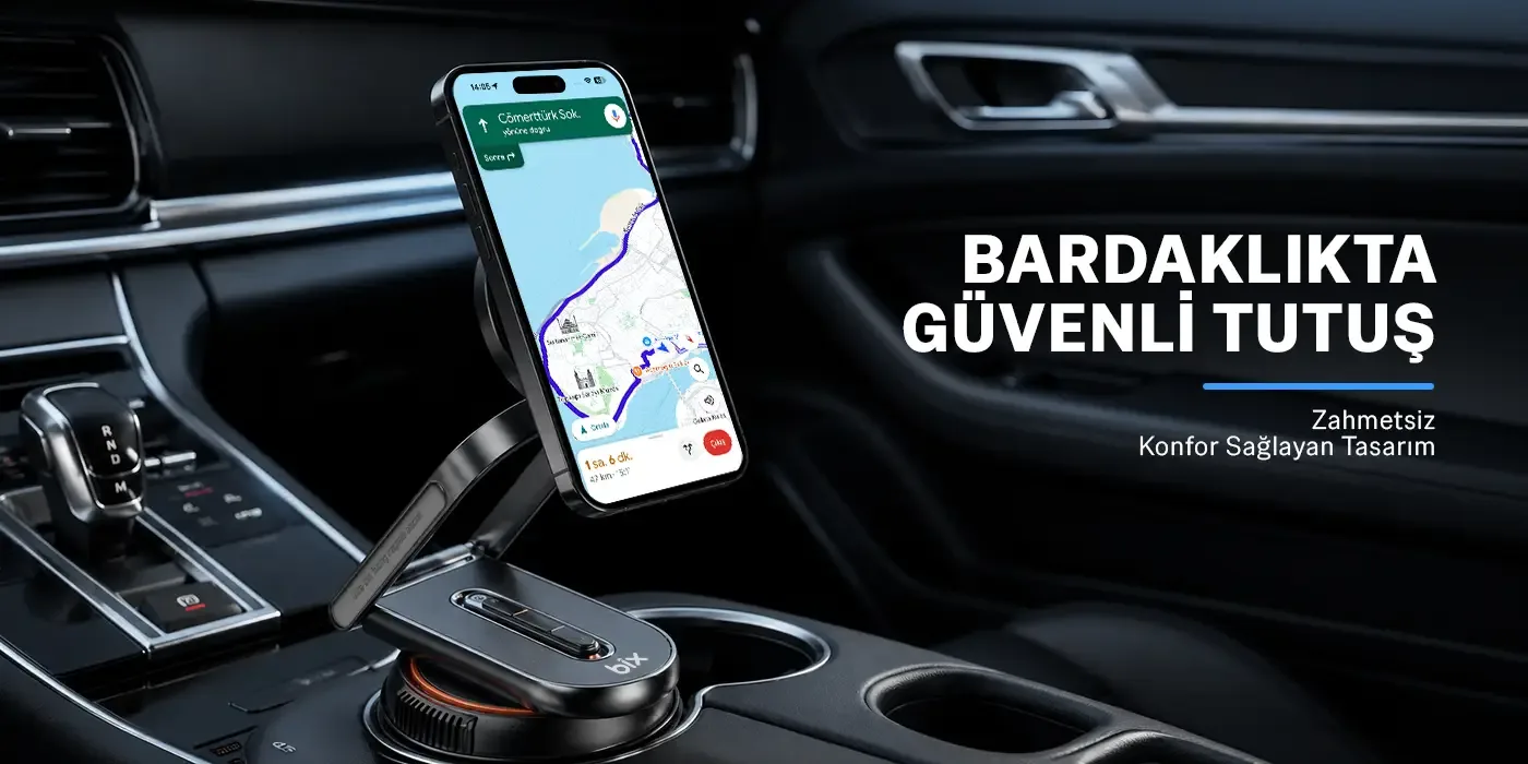 TCH02 Güçlü Vakum Özellikli 360° Araç Telefon Tutucu