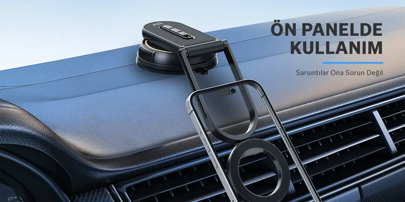 TCH02 Güçlü Vakum Özellikli 360° Araç Telefon Tutucu