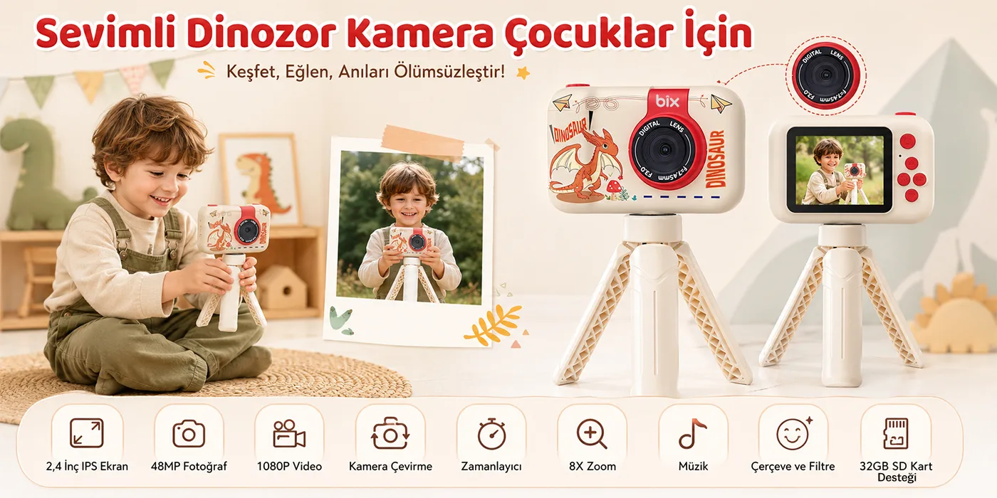 Bix Kids X101 Full HD 1080P 2.4” Ekranlı Kamerası