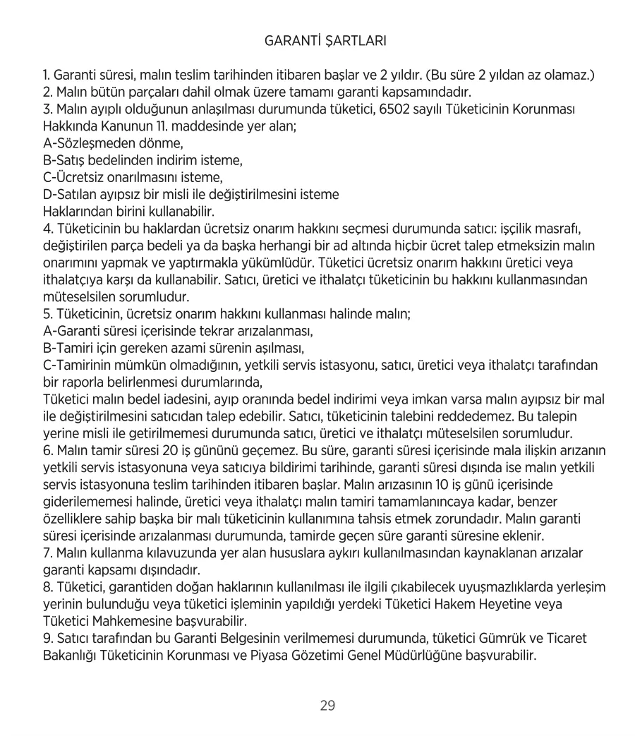 PS60K 192Wh 300W 230V 50Hz Saf Sinüs Taşınabilir Power kullanım kılavuzu — sayfa 30