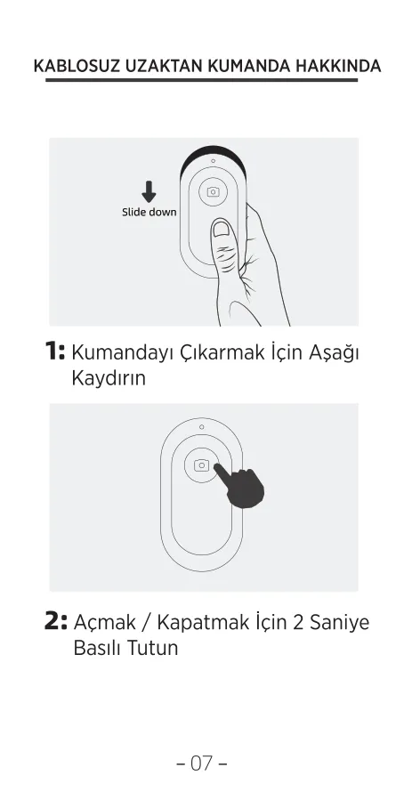BS03 MagSafe Uyumlu Manyetik Selfie Çubuğu Tripod kullanım kılavuzu — sayfa 8