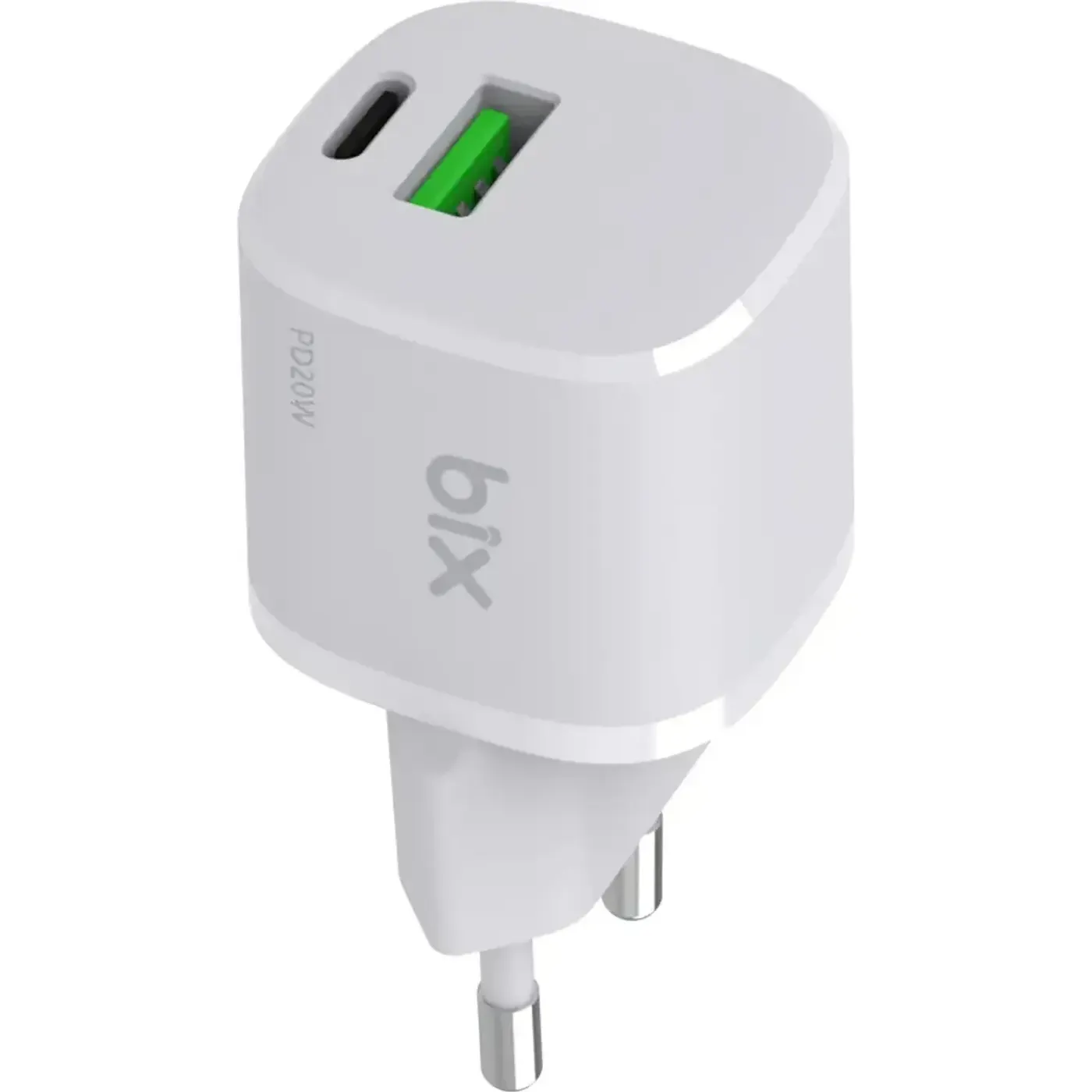 BX2P20G GaN PD 20W Type-C ve USB-A QC 18W Çift Portlu — görsel 2