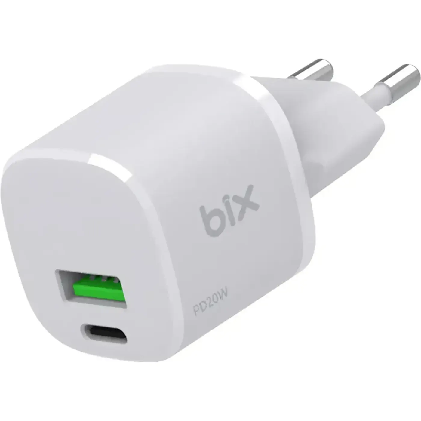 BX2P20G GaN PD 20W Type-C ve USB-A QC 18W Çift Portlu