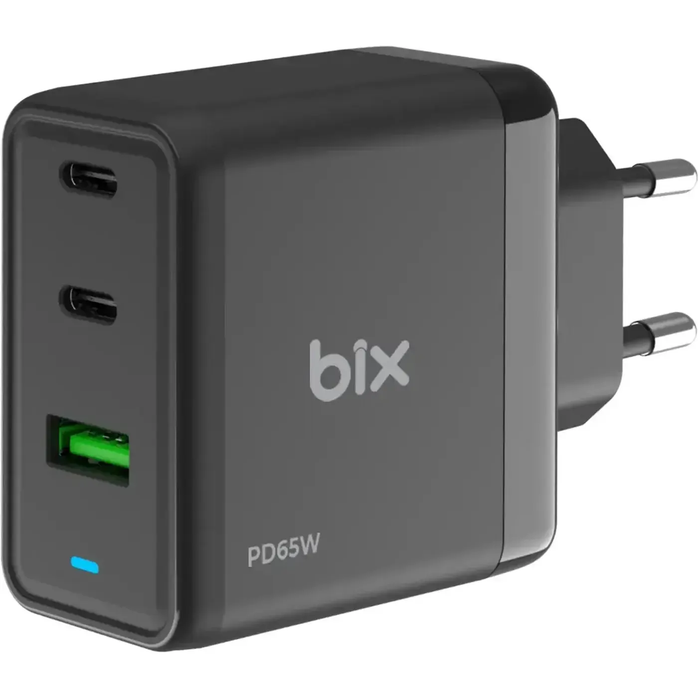 BX3P65G GaN 65W USB QC 4.0 ve 2*Type-C PD 3.0 Üç Portlu