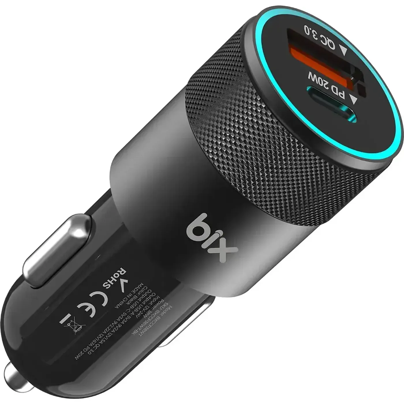 BXCCP38WT 38W USB QC 3.0 18W ve Type-C PD 20W Çift Şarj
