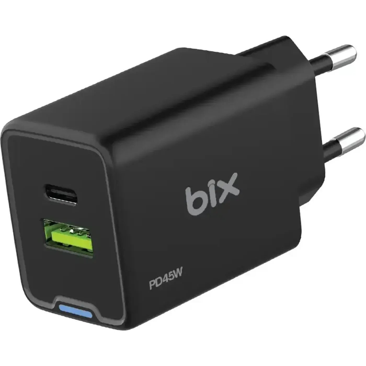 BX2P46G GaN PD 45W Type-C ve USB-A QC 18W Çift Portlu