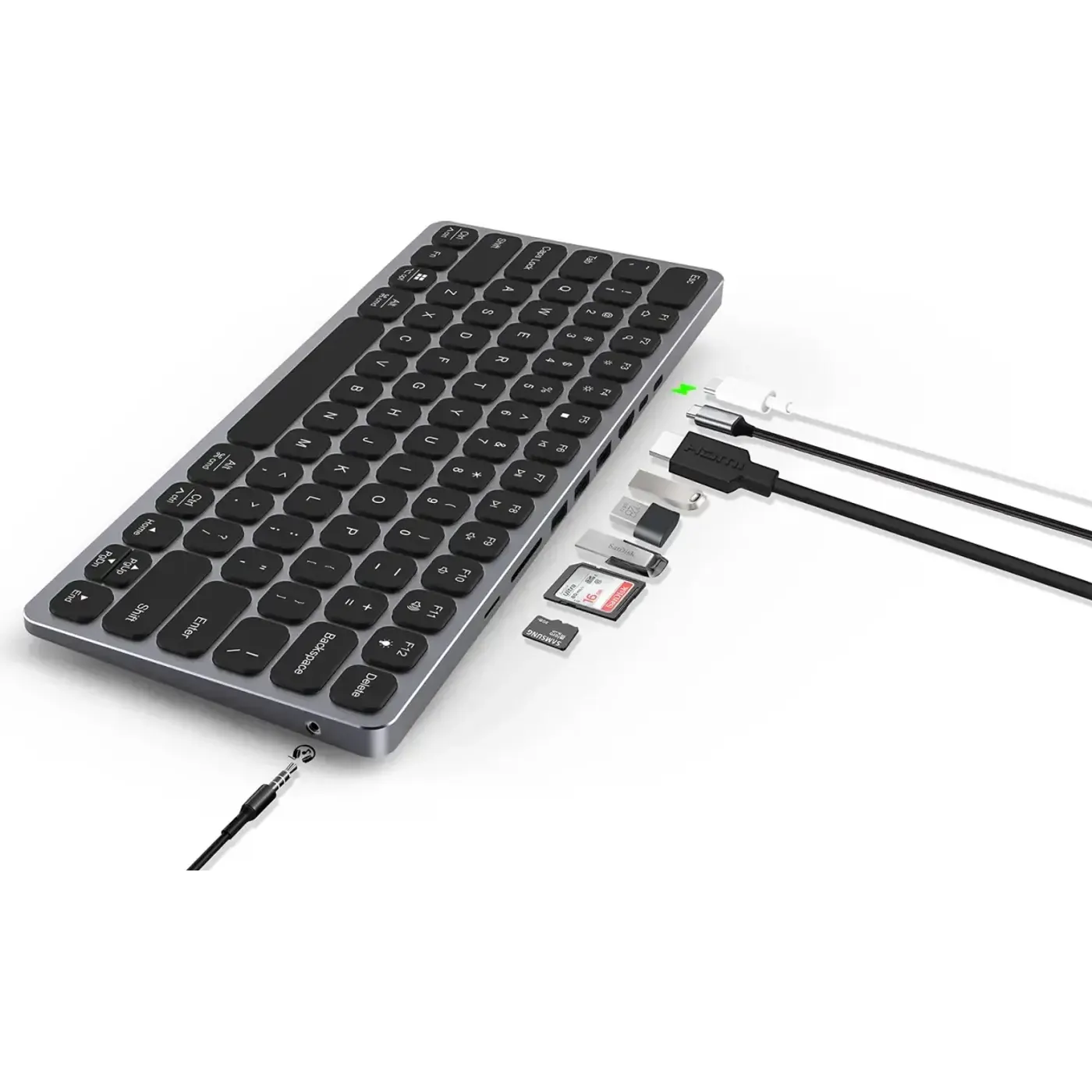 Bix BX-KEYHUB01 9'u 1 Arada Hub'lı Klavye