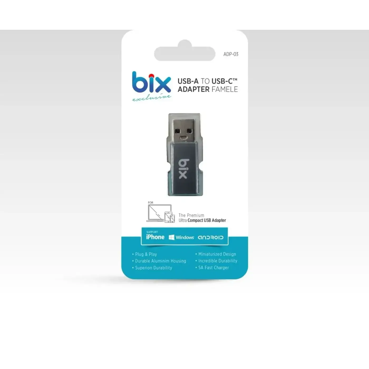 ADP-03 USB 3.0 Type-C Dönüştürücü Adaptör — görsel 4