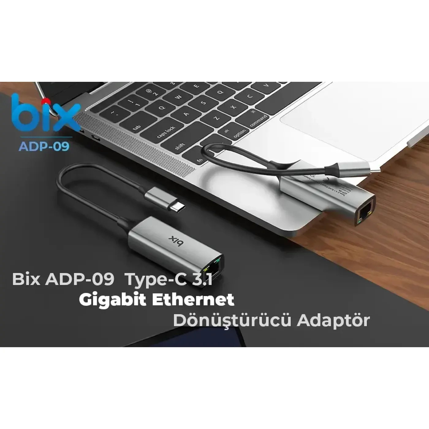 ADP-09 Type-C 3.1 Gigabit Ethernet Dönüştürücü Adaptör — görsel 3