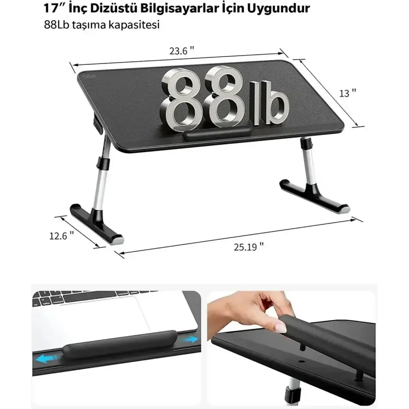 Bix Saiji AL33 Yükseklik ve Açı Ayarlı Laptop Masası — görsel 2