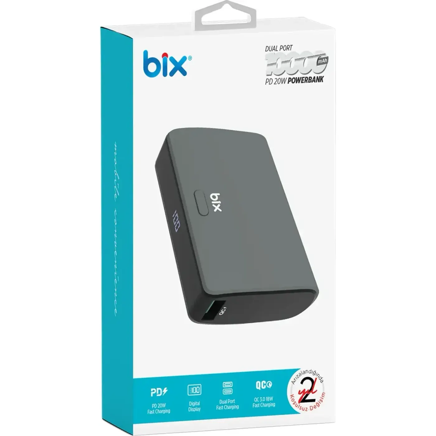 PB106 10000mAh PD20W Type-C USB-A SCP 22.5W Powerbank — görsel 6