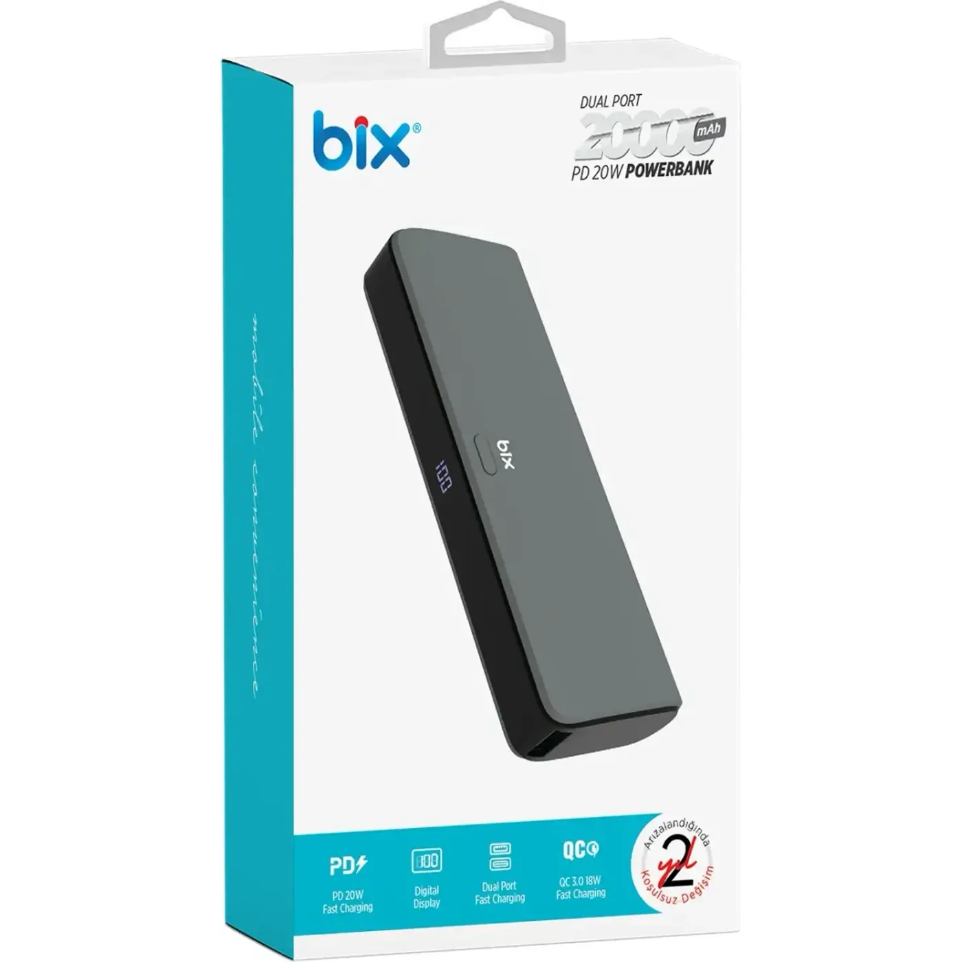 PB203 20000mAh SCP 22.5W USB-A ve Type-C PD 20W Çift — görsel 5