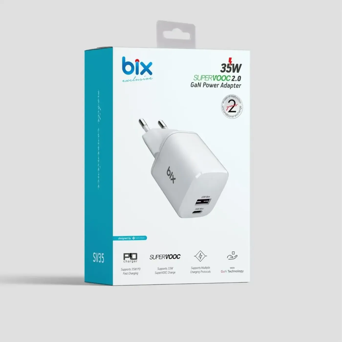 SV35 35W GaN SuperVooc 2.0 Type-C ve USB-A Çift — görsel 5