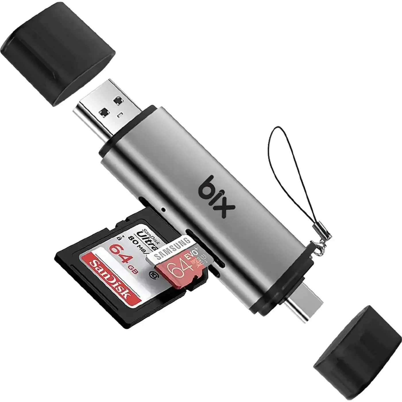 ADP-11 Type-C ve USB 3.2 SD ve Micro SD OTG Hafıza