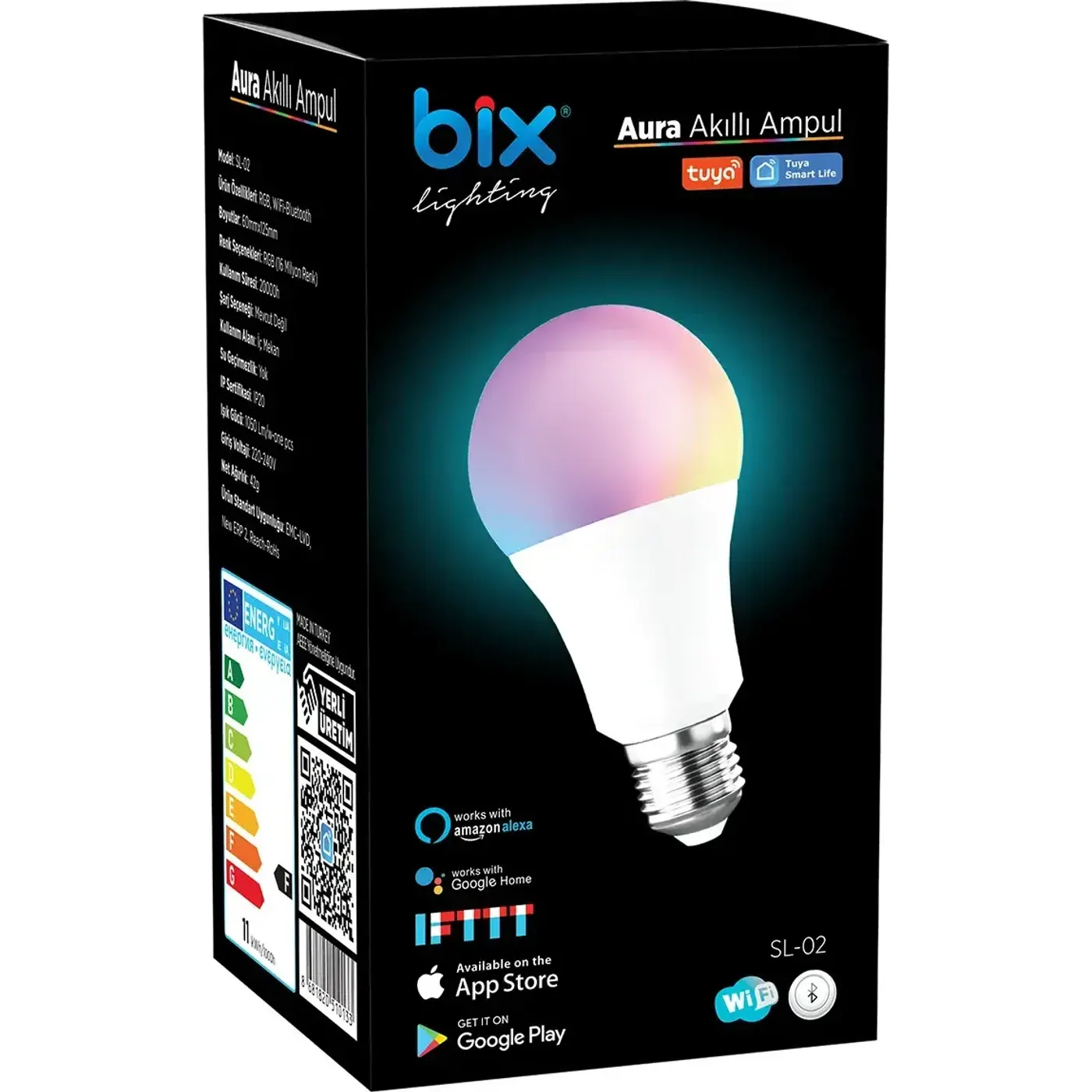 SL-02 Aura 11W Çok Renkli RGB WiFi-Bluetooth Akıllı — görsel 4