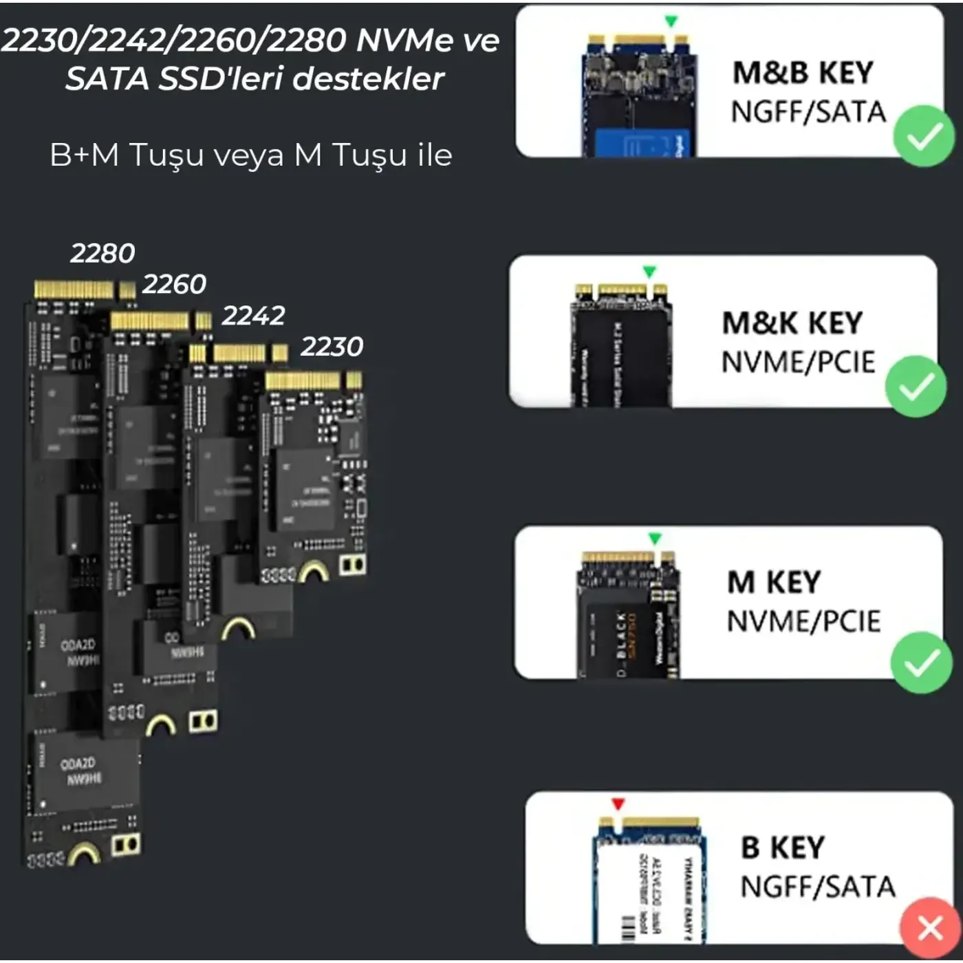 BX05HD USB 3.1 Gen2 10Gbps Yüksek Hızlı Disk Kutusu — görsel 2